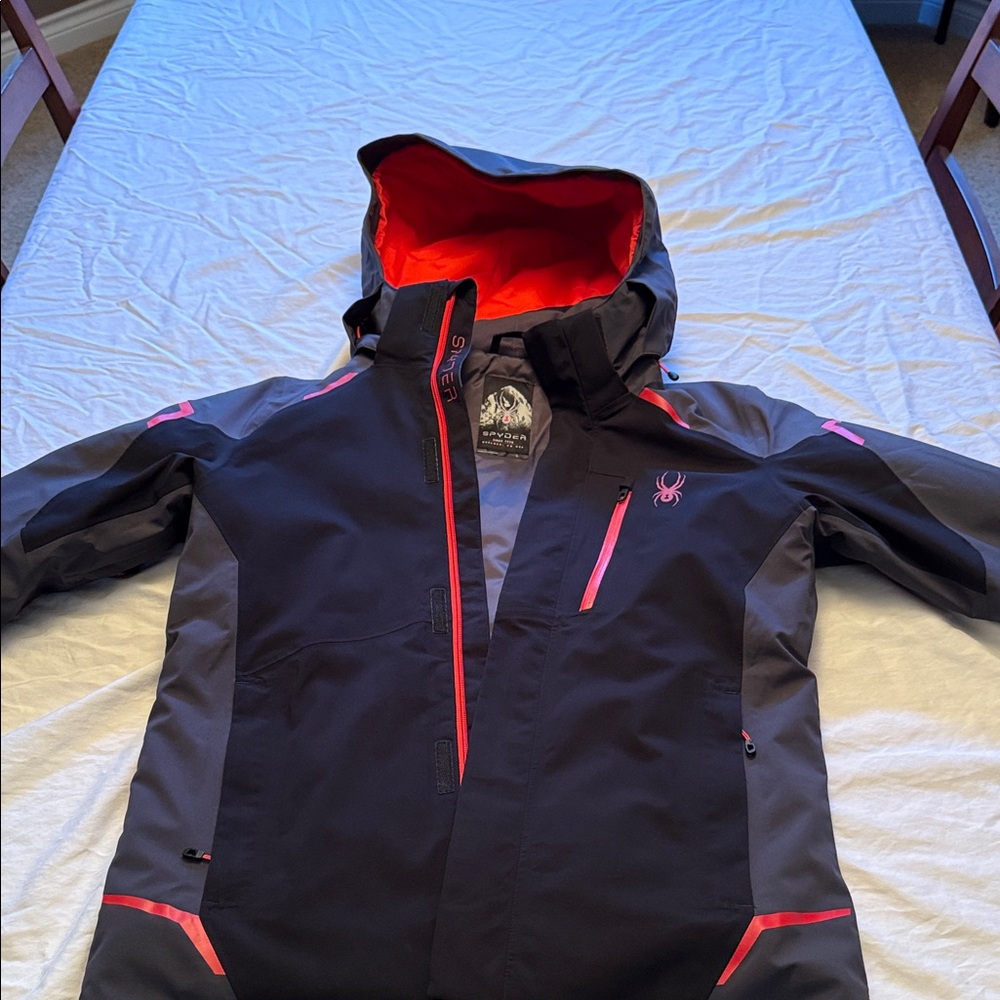 Spyder Black and Red ski jacket